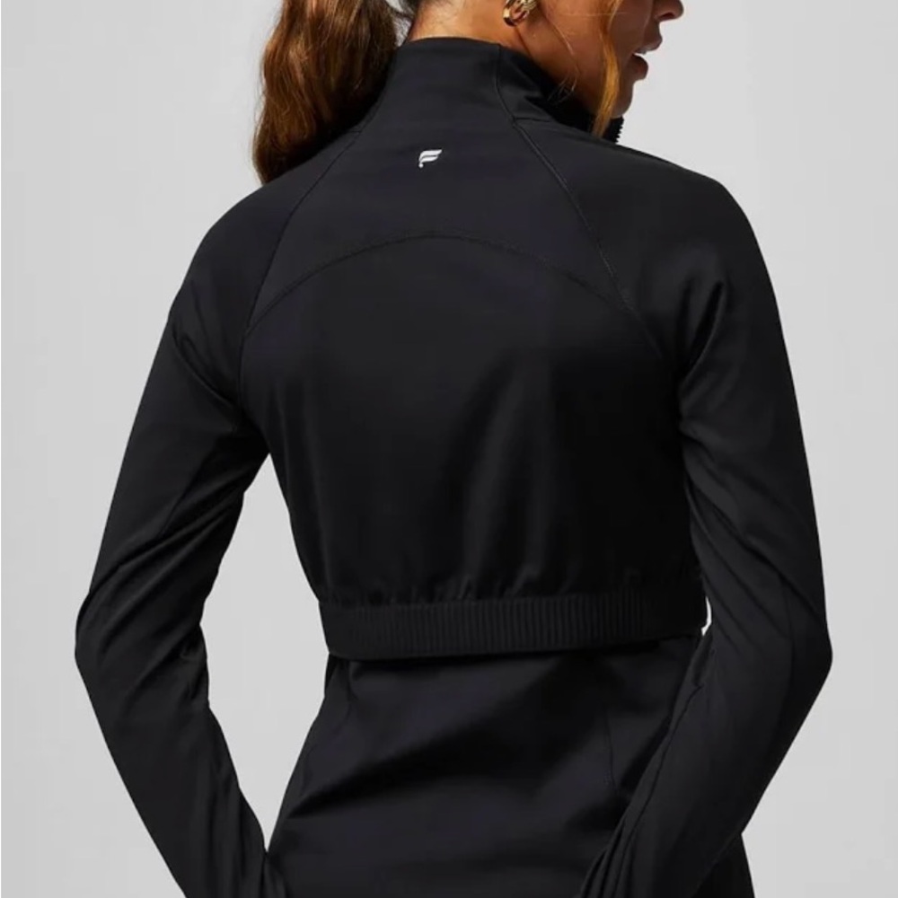 Fabletics Black Full-Zip Active Utility Jacket - Picture 2 of 3